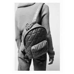 Zara | Bags | Zara Beige Quilted Backpack | Poshmark display picture 1
